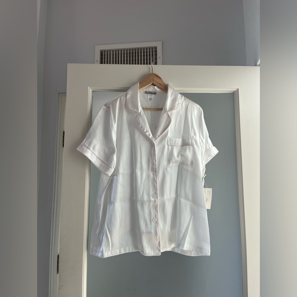 Bride Short Sleeve Button-Up and Shorts Set